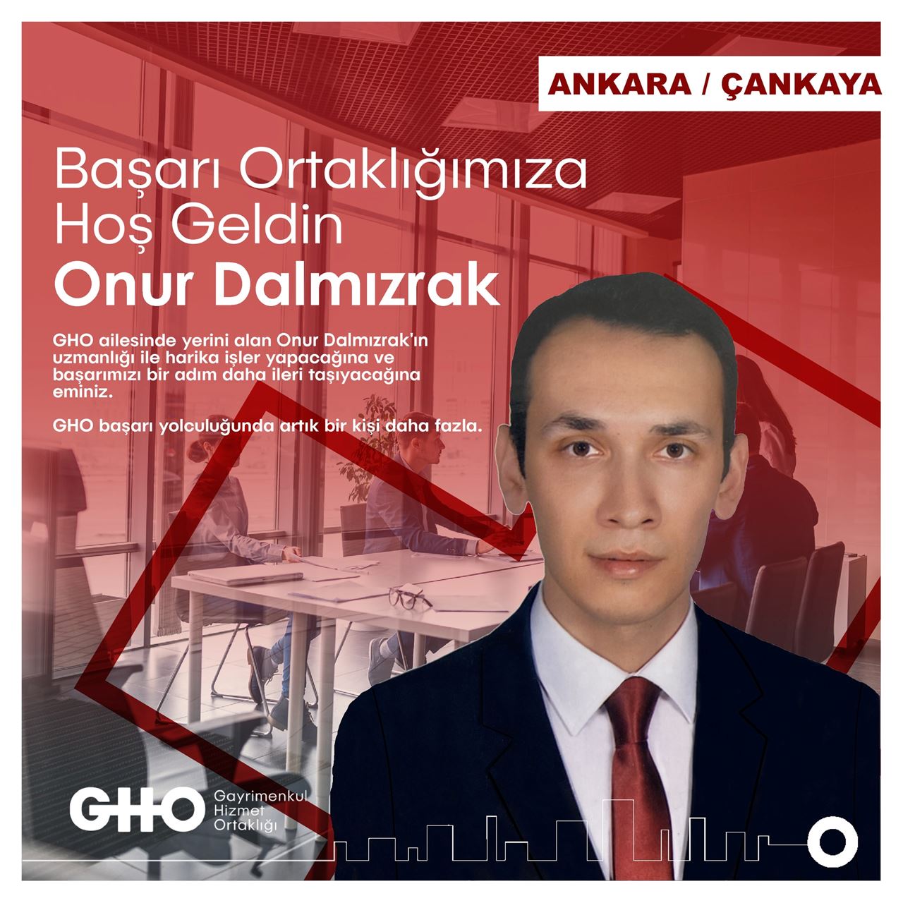 En yeni ofisimiz Ankara Bölge Müdürlüğü GHO Çankaya Gayrimenkul açılıyor...