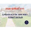 ÇANAKKALE İL GENELİNDE ŞUBAT 2026 KONUT SATIŞ İSTATİKLERİ 
