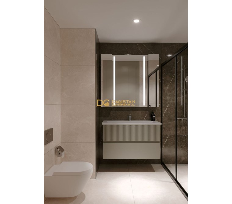 GÜNEŞLİ'DE SİTE İÇERİSİNDE SATILIK LÜKS 1+1 DAİRE