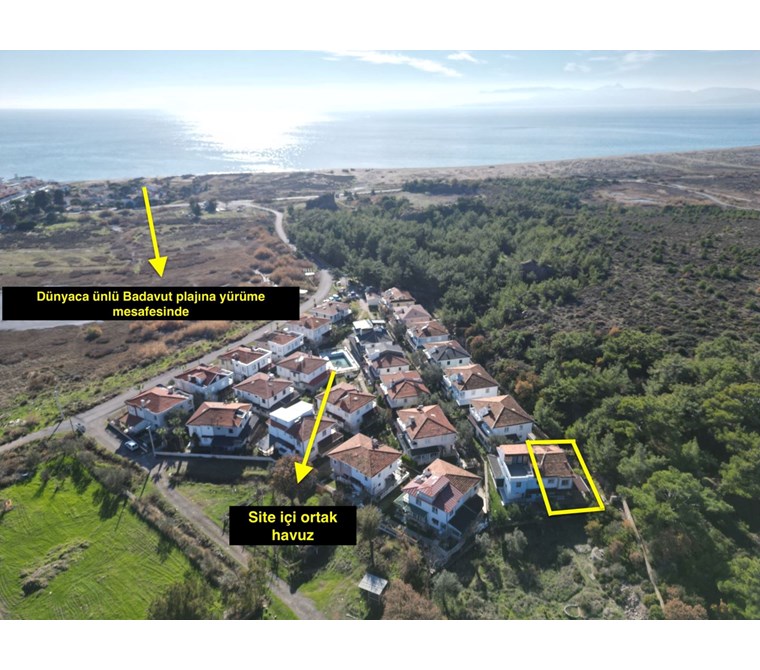 ALTIN EMLAKTAN AYVALIK KÜÇÜKKÖY BADAVUTTA SATILIK 4+1 VİLLA