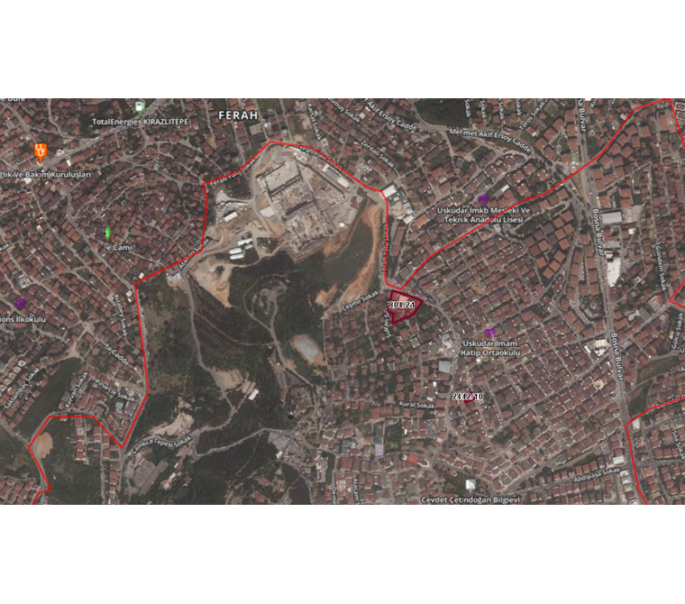Üsküdar Çamlıca Ferah Mah 57 m2 Satılık Arsa Enta Emlak