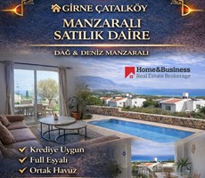 Satılık Daire – Çatalköy / Girne Deniz & Dağ Manzaralı – Eşyalı 2+1 Daire