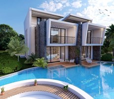 KİBRİS GİRNE LAPTADA 3+1 LUXURY VİLLALAR DENİZE 400 METRE !