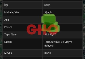 AĞAÇLI DA YATIRIMLIK DENİZ MANZARALI ZEYYİNLİK