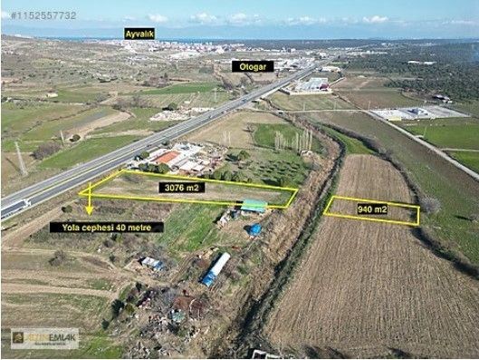 ALTIN EMLAKTAN İZMİR-ÇANAKKALE YOLUNA CEPHELİ KİRALIK ARSA