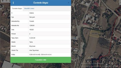ADANA SARIÇAM YÜREKLİDE TEK TAPU MÜSTAKİL ARSA