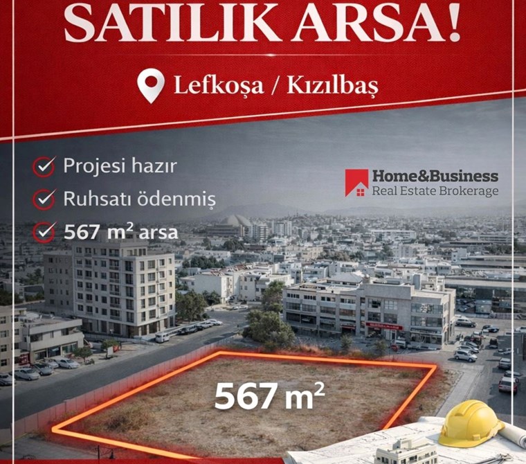 Satılık Konut İmarlı Arsa - Kızılbaş, Lefkoşa, Kuzey Kıbrıs