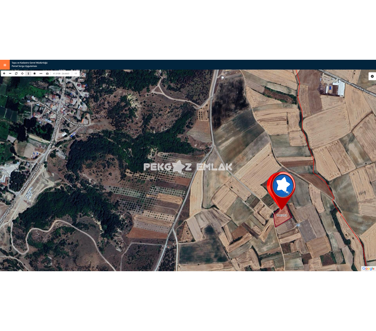 EDİRNE MERKEZ ORHANİYE'DE SATILIK 5.064m2 TARLA