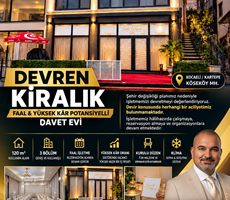 KARTEPE KÖSEKÖY’DE FAAL,YÜKSEK KÂR POTANSİYELLİ DAVET EVİ DEVREN KİRALIK