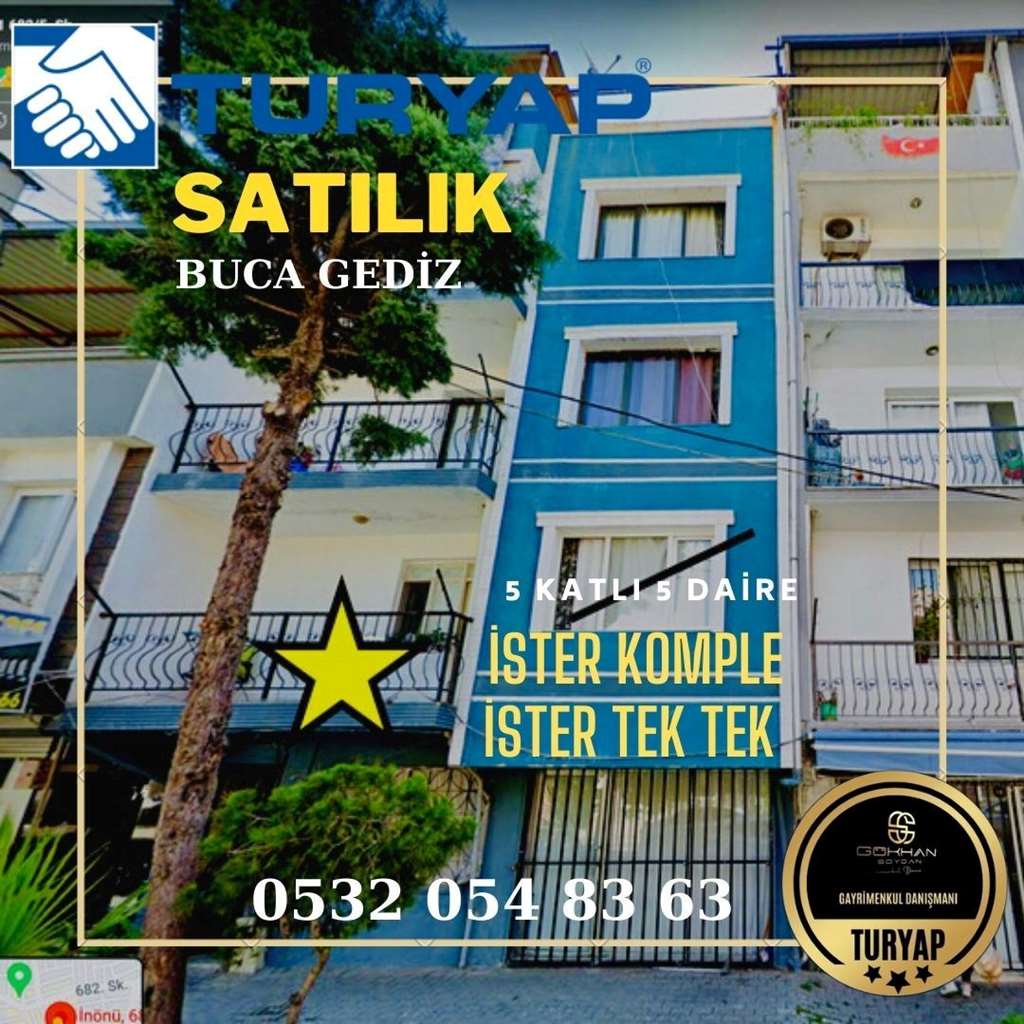 BUCA GEDİZ MERKEZDE İSTER TEK TEK İSTER KOMPLE 5 KAT 5 DAİRE