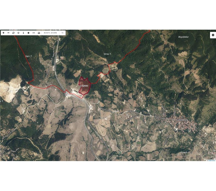 YALOVA MERKEZDE BURSA-YALOVA YOLUNA 90M UZAKLIKTA SATILIK ARSA