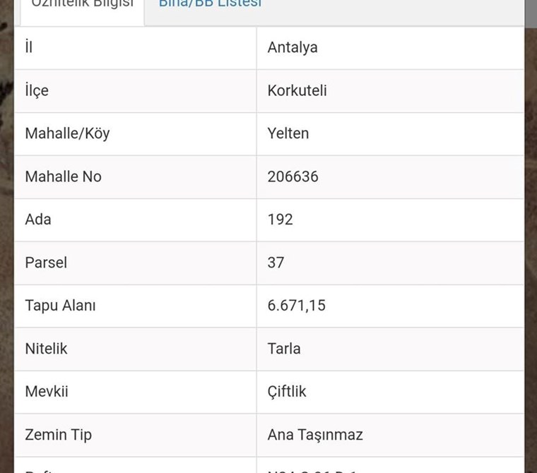 BERNA BAYSAL'DAN KORKUTELİ YELTEN 'DE SATILIK FIRSAT ARSA