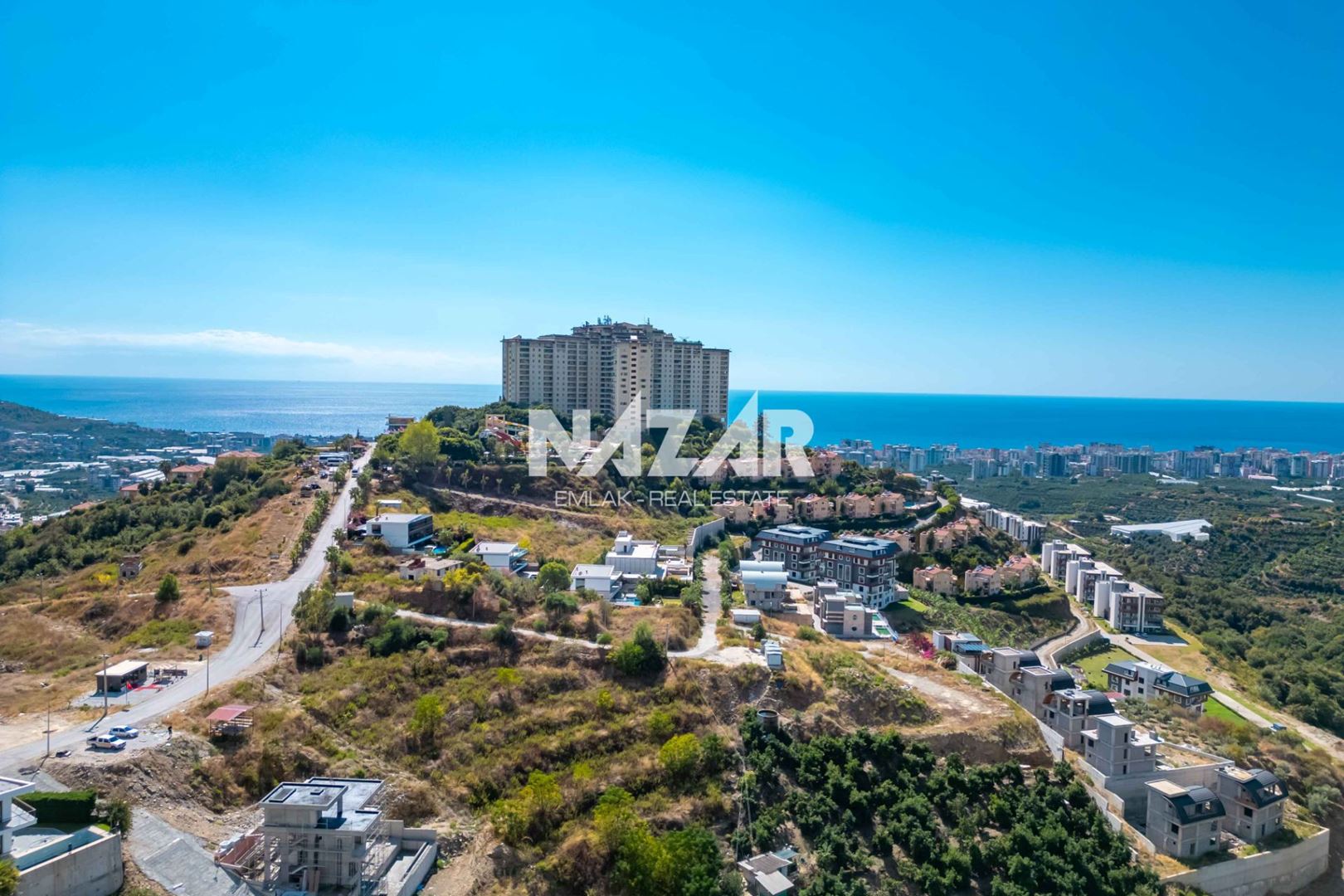 500 m² Plot with Planning Permission and Sea Views in Kargıcak, Alanya
