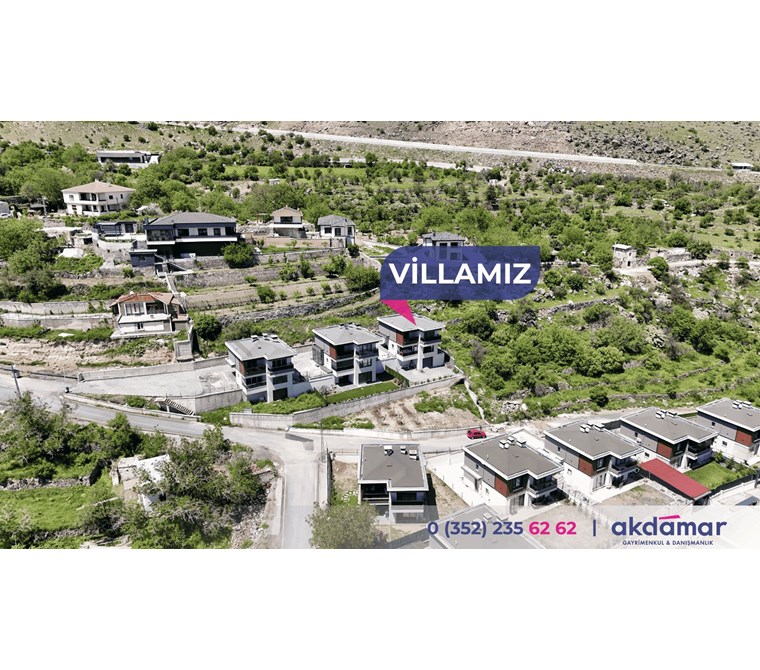 AKDAMAR - Erkilet Mah. Bölgenin En İddialı 3 Katlı 6+2 Villası