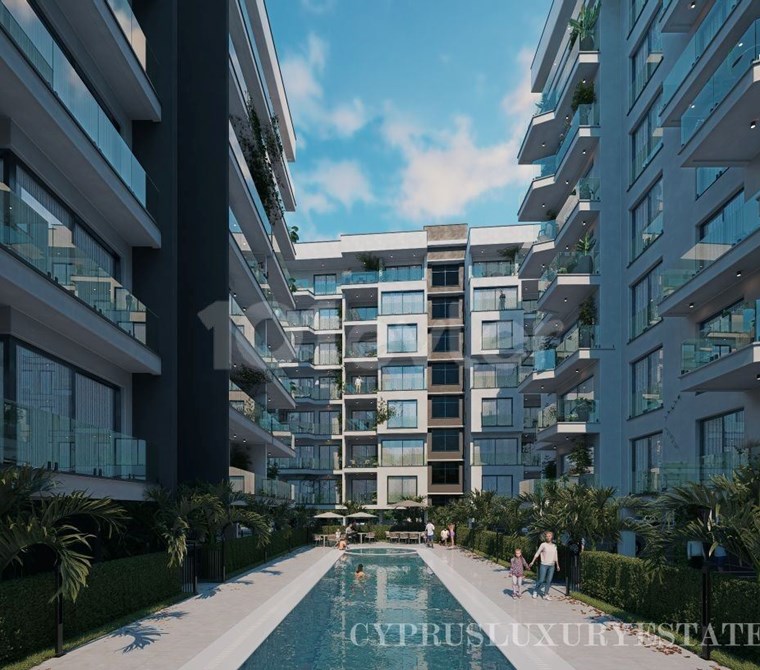 LEFKOSA MINARELIKOYDE HUVUZLU SITEDE 3+1 PROJEDEN SATILIK LUXURY DAIRELER !