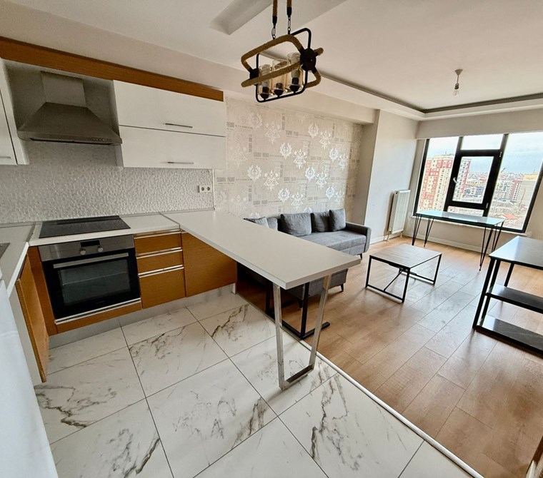 Rahat Yaşam Alanı Haliç Panoramada Eşyalı 1+1 Kiralık 3Kat Daire