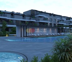 Antalya Manavgat'ta Bölgenin En Büyük Sitesinde Satılık Dağ Deniz Orman Manzaralı Daireler