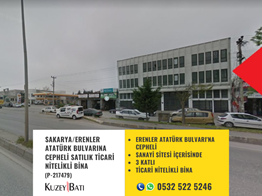 ERENLER SANAYİ'DE SATILIK KİRACILI TİCARİ BİNA P217479