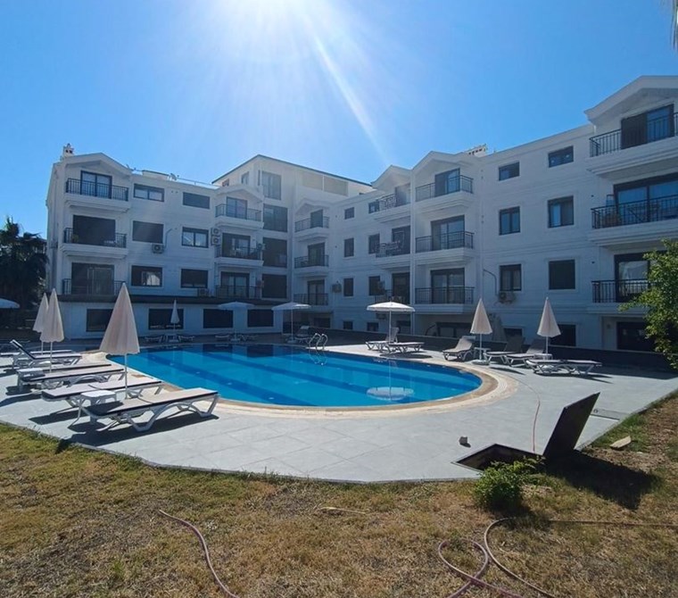 SİDE'DE 1+1 HAVUZLU, YATIRIMLIK SATILIK DAİRE