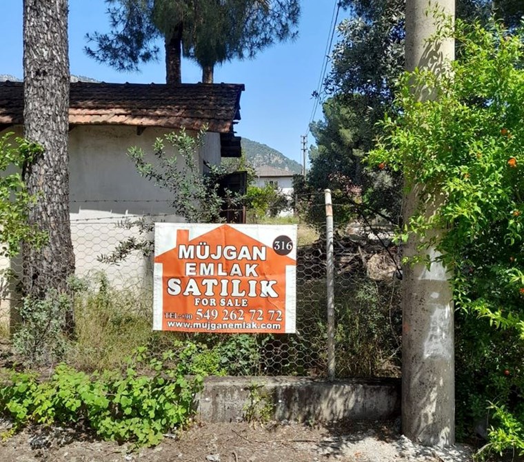 köyceğiz yangıda satılık 6690 m2 imarlı bahçe