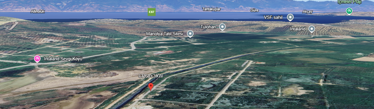 ŞENER GYD'DEN GÖMEÇ'TE DENİZE 800M VİLLA İMARLI 1.743M² ARSA