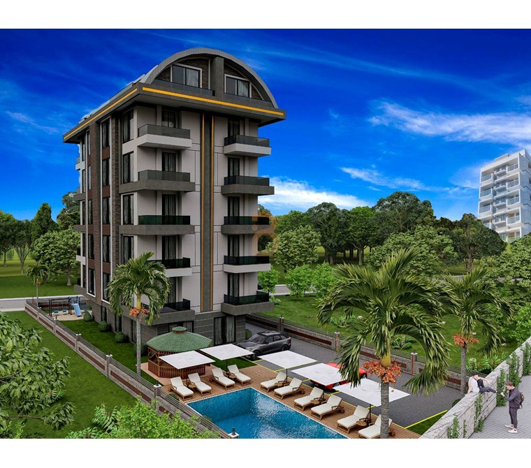1+1 Apartment For Sale In Avsallar Alanya - Garden Residence