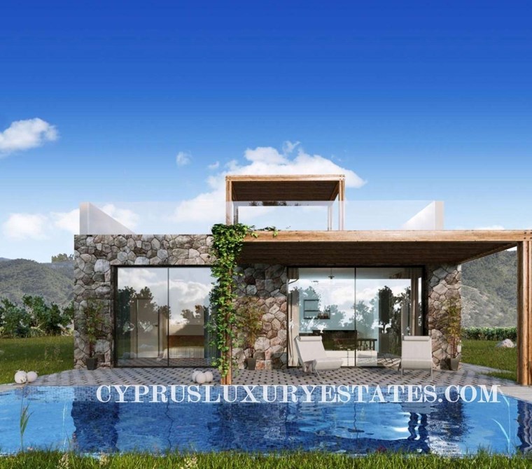 KİBRİS BAHCELİDE LUXURYBLUE RESORTDA 3+1 OZEL HAVUZLU BUNGLOW'LAR DENİZE 100 METRE!