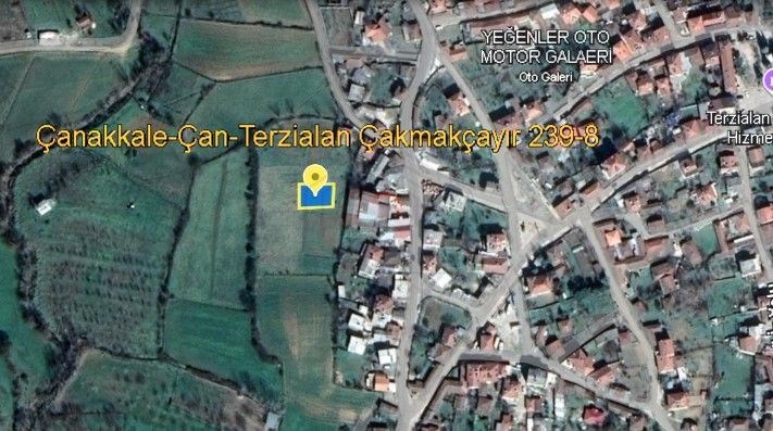 ÇANAKKALE ÇAN TERZİALANDA 3 KAT KONUT İMARLI SATILIK ARSA