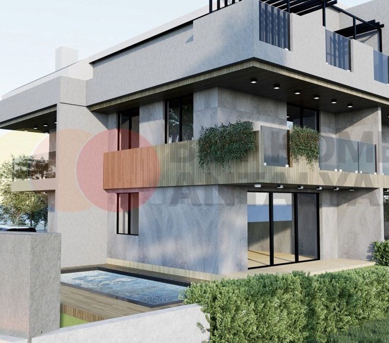 Semi Detached Villa for Sale in Antalya, Suitable for Citizenship in a Region Surrounded by Forests