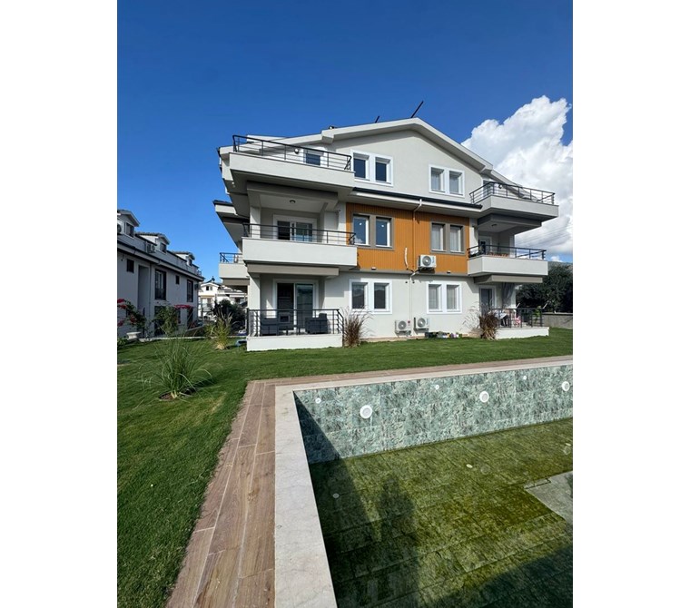 Fethiye Çamköy'de Lüks Havuzlu 1+1 Daire - Sıfır Konumda - Turizm Geliri Potansiyeli