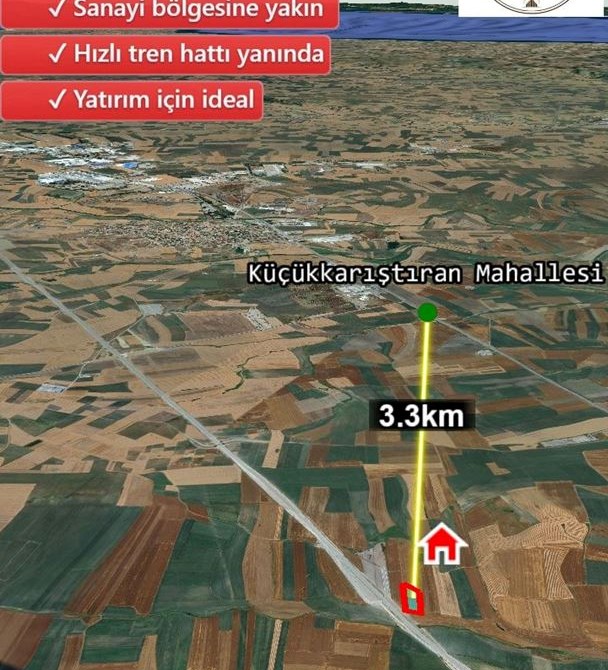 Lüleburgaz Küçükkarıştıran Satılık Tarla Hisse