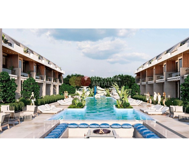 آپارتمان‌های لوکس فروشی در دوشومآلتی آنتالیا، مناسب برای اجاره کوتاه مدت با حس و حال ویلا