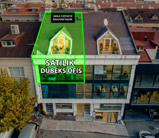 GAZİOSMANPAŞA MERKEZDE SATILIK ARKA CEPHE DUBLEKS OFİS | TERASLI | KİRACILI