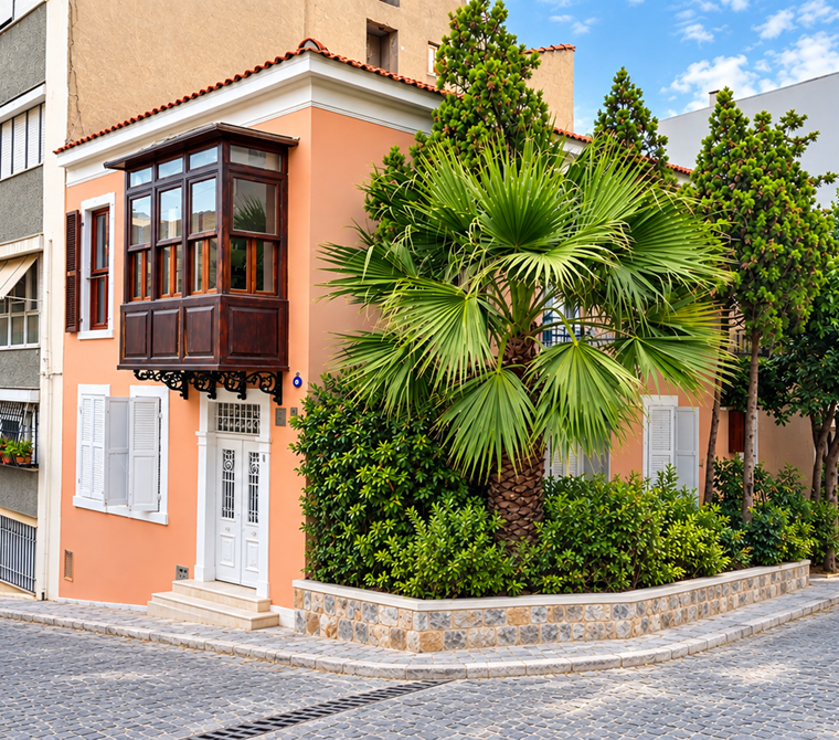Well-maintained historic mansion/stone house for sale in Küçükyalı Bridge area, 5+2 rooms.