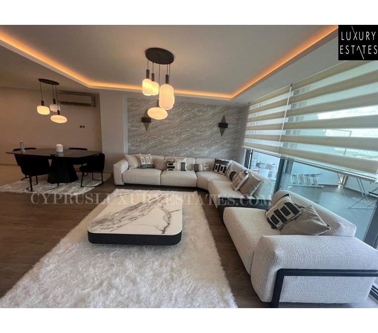 KIBRIS GİRNE HAVUZLU SİTEDE 3+1 EŞYALI DENİZ MANZARALI ELEGANCE LUXURY DAİRE !