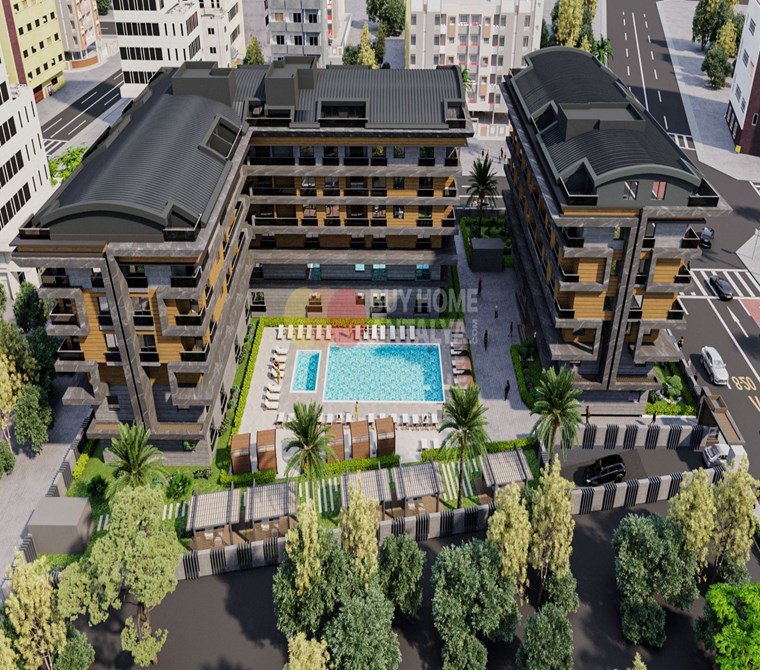 Antalya Konyaaltı'nda Kısa Dönem Kiralamaya Uygun Hotel Konseptli Satılık Lüks Daireler