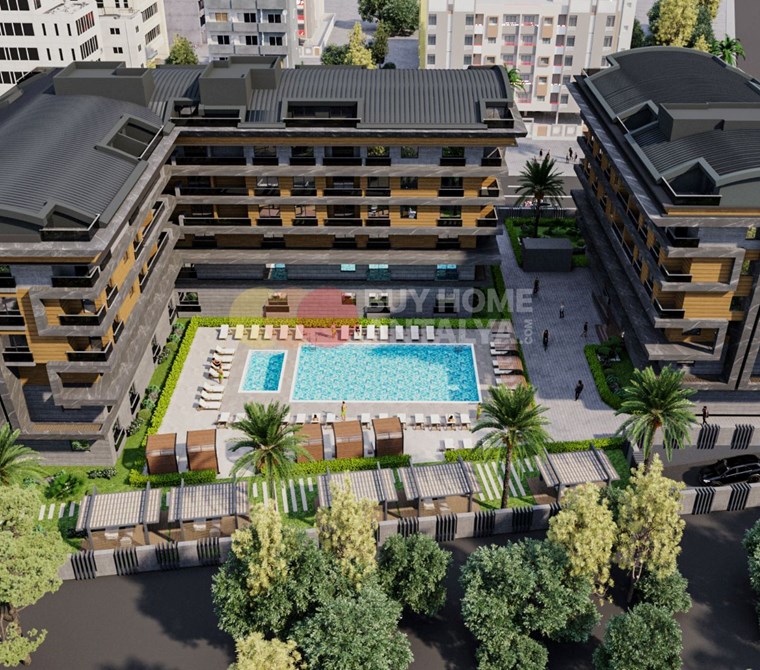 Antalya Konyaaltı'nda Kısa Dönem Kiralamaya Uygun Hotel Konseptli Satılık Lüks Daireler