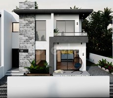 KIBRIS GIRNE YESILTEPEDE 3+1 LUXURY IKIZ VILLALAR