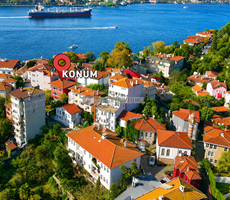 Anadolu Hisarı'nın Tarihi Sokağında Kısmi Boğaz Manzaralı Daire