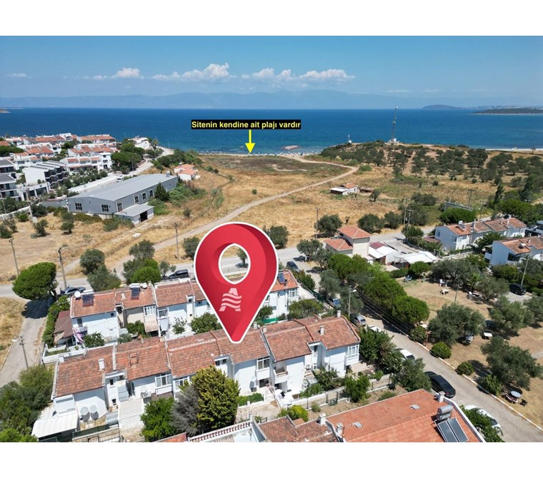 ALTIN EMLAKTAN AYVALIK SAHİLKENT KUMLUBAHÇEDE SATILIK 2+1 VİLLA