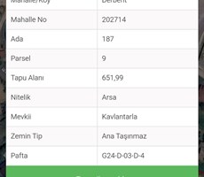 DERBENT TURİZM VE KONUT YATIRIMI İÇİN EŞSİZ FIRSAT Kocaeli / Kartepe/Derbent Mahallesi