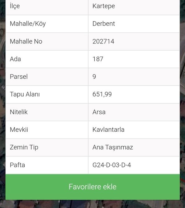 DERBENT TURİZM VE KONUT YATIRIMI İÇİN EŞSİZ FIRSAT Kocaeli / Kartepe/Derbent Mahallesi