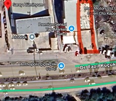 KIBRIS LEFKOSA TASKINKOY ANAYOLU UZERI 900 M2 BODRUMLU DUKKAN !