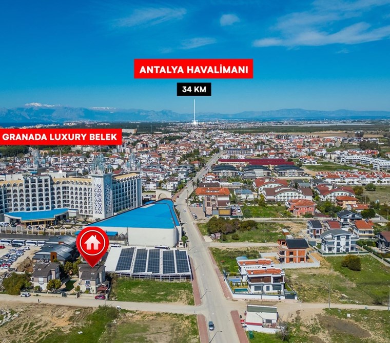 Belek'in Kalbinde, Oteller Bölgesinde Prestijli Bir Villa!
