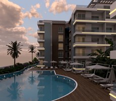 KUZEY KIBRIS İSKELE'DE DENİZE YAKIN 1+1 LÜKS DAİRE