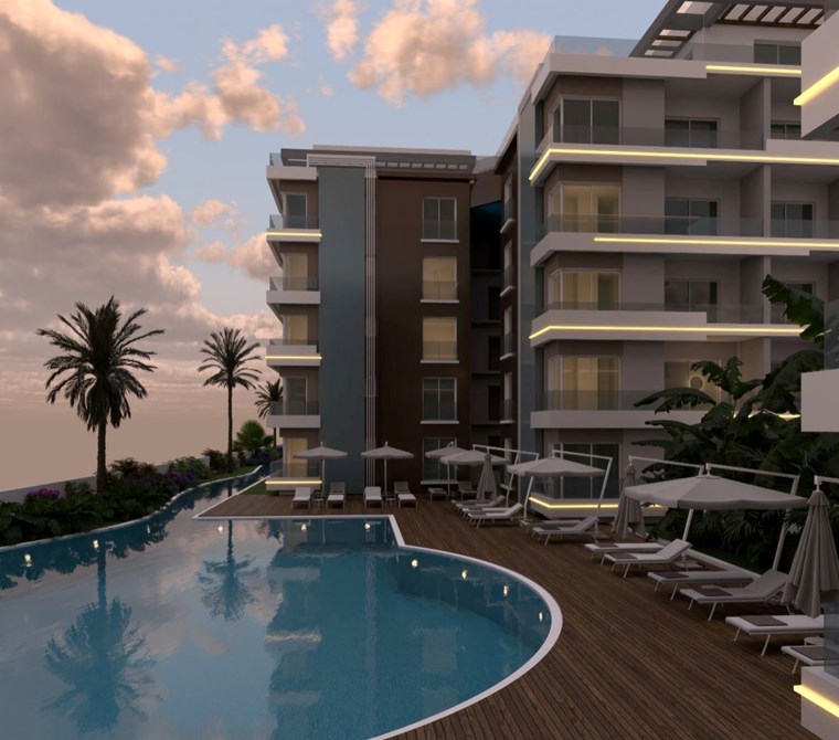 KUZEY KIBRIS İSKELE'DE DENİZE YAKIN 1+1 LÜKS DAİRE