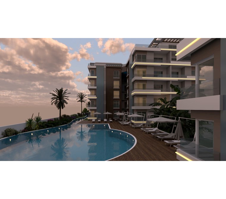KUZEY KIBRIS İSKELE'DE DENİZE YAKIN 1+1 LÜKS DAİRE