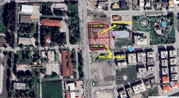 RE/K TEAM'DEN CEYHAN UĞUR MUMCU CADDE ÜZERİ SATILIK İMARLI ARSA