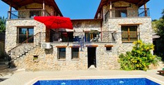 Fethiye Kayaköy satılık eşyalı müstakil taş Villa 4+1 300m²