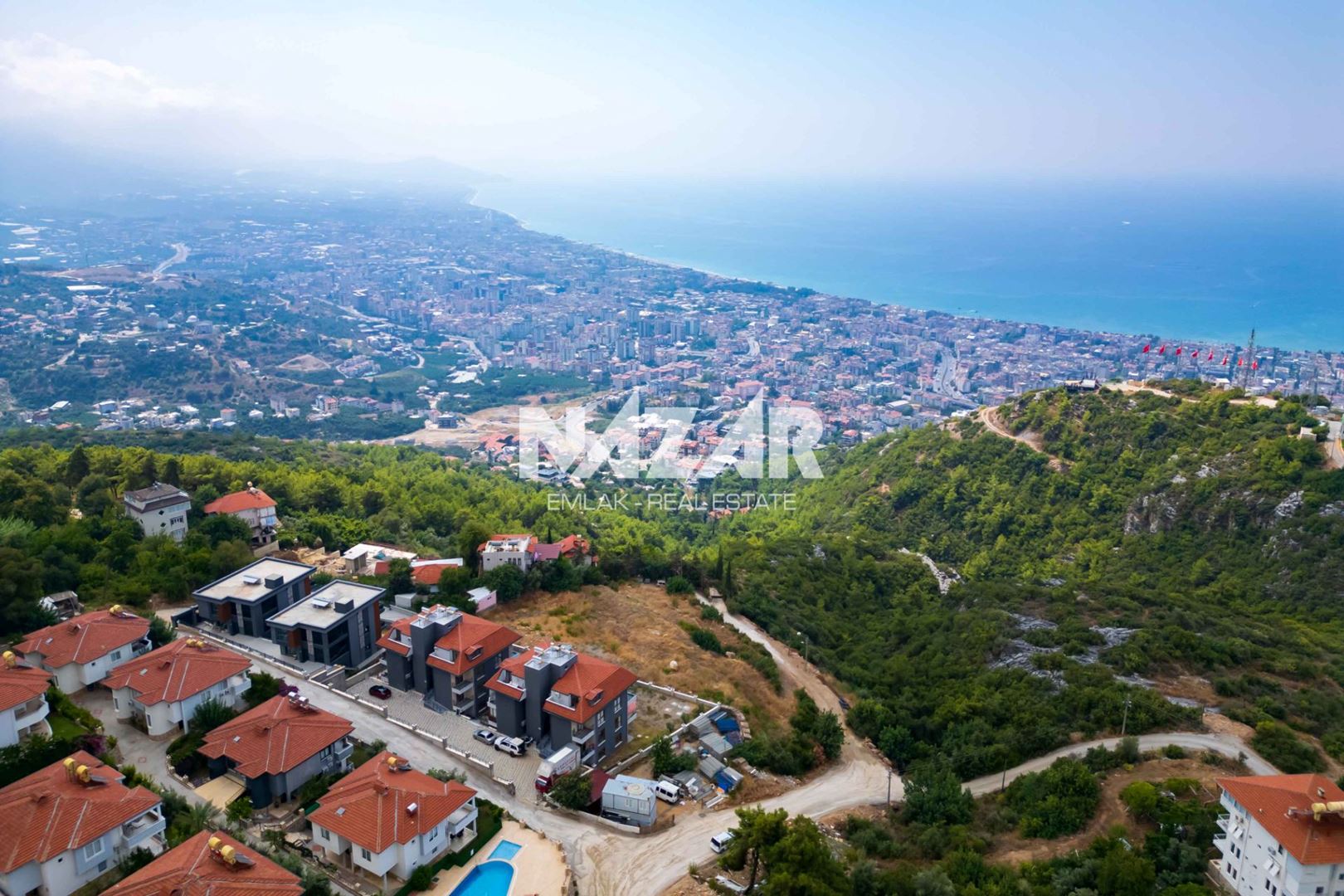 2,076 m² Zoned Plot with Sea Views in Alanya Büyükhasbahçe